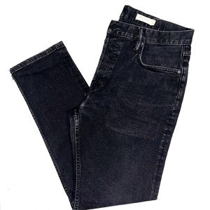Allsaints Dean Jeans - Slim Straight Cropped - Black - Size 32